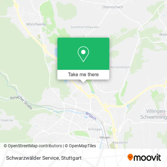 Карта Schwarzwälder Service