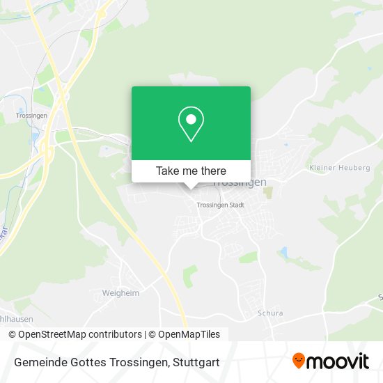 Gemeinde Gottes Trossingen map