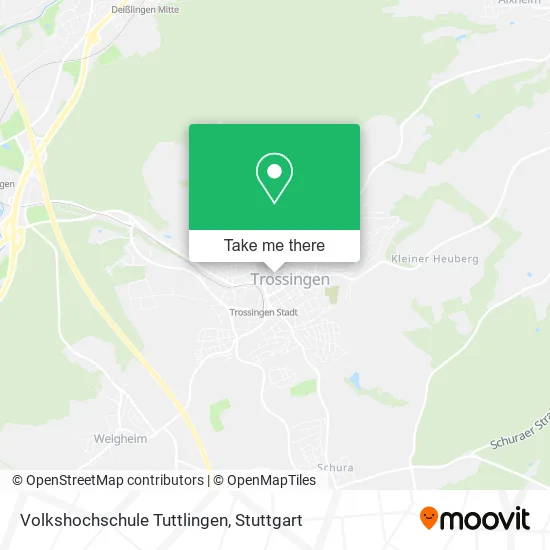 Карта Volkshochschule Tuttlingen