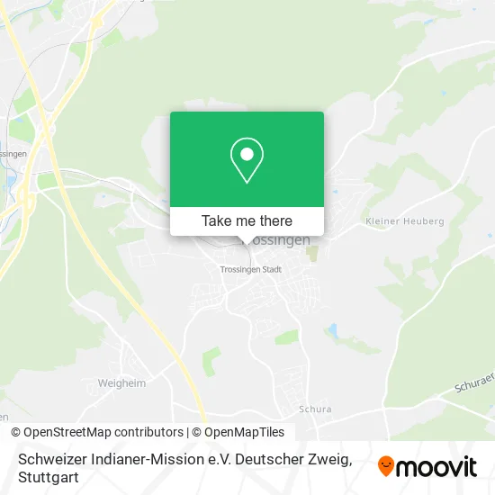 Карта Schweizer Indianer-Mission e.V. Deutscher Zweig