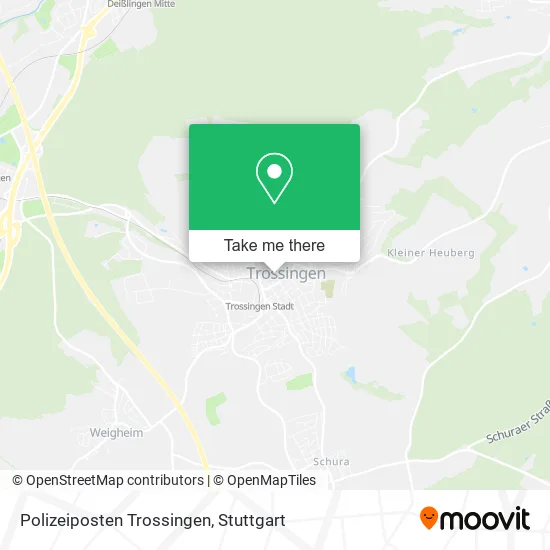 Карта Polizeiposten Trossingen
