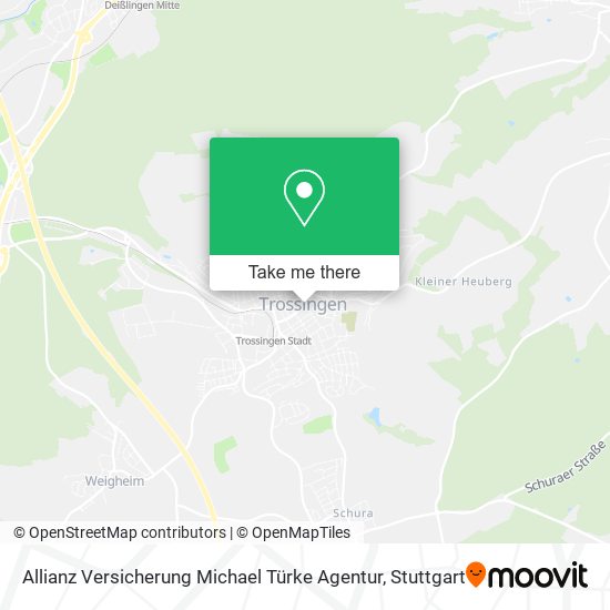 Карта Allianz Versicherung Michael Türke Agentur