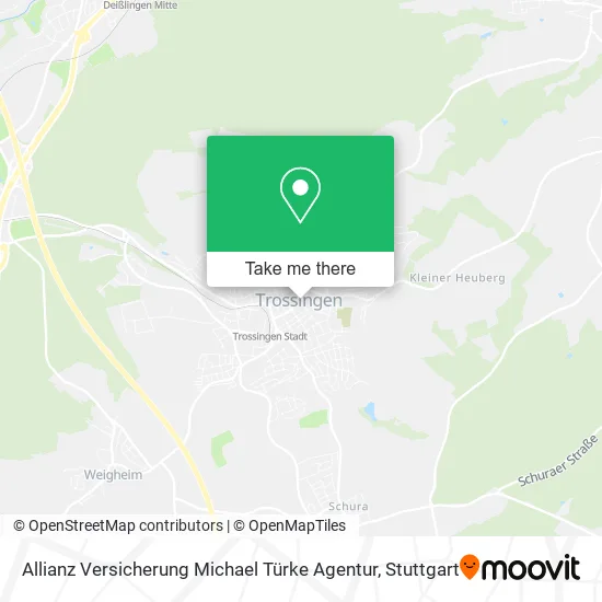 Карта Allianz Versicherung Michael Türke Agentur