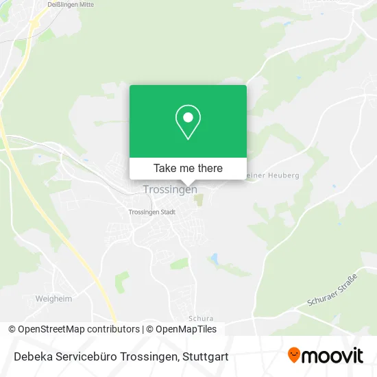 Карта Debeka Servicebüro Trossingen