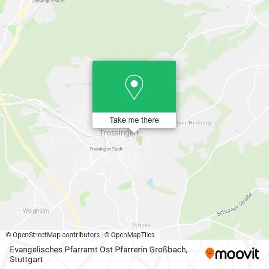 Карта Evangelisches Pfarramt Ost Pfarrerin Großbach