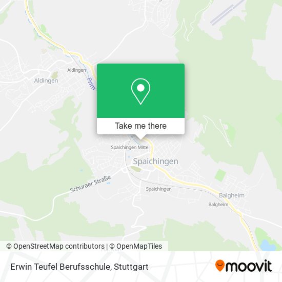 Erwin Teufel Berufsschule map