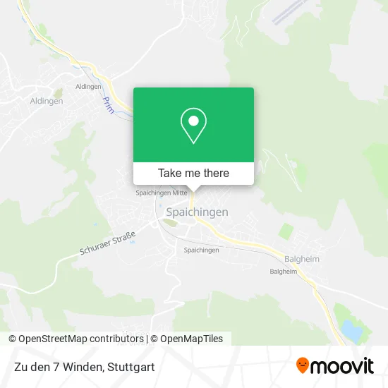 Карта Zu den 7 Winden