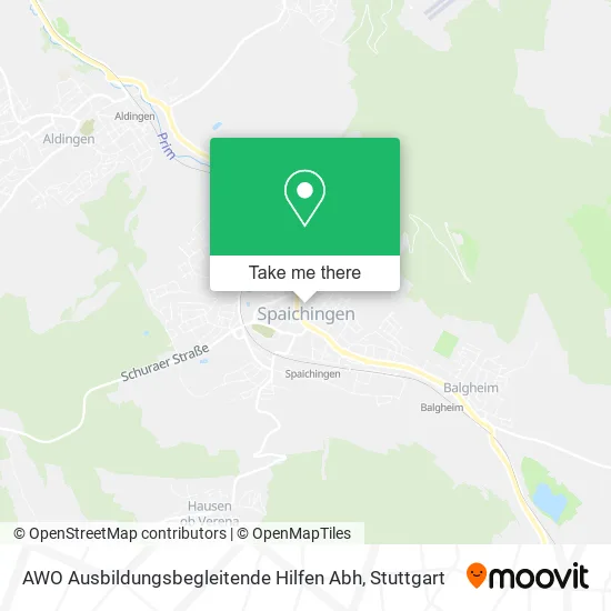 Карта AWO Ausbildungsbegleitende Hilfen Abh