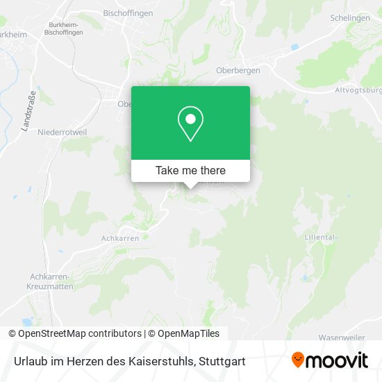 Urlaub im Herzen des Kaiserstuhls map