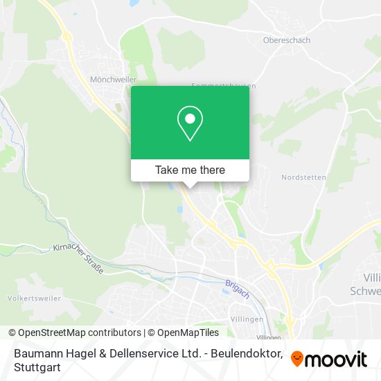 Baumann Hagel & Dellenservice Ltd. - Beulendoktor map