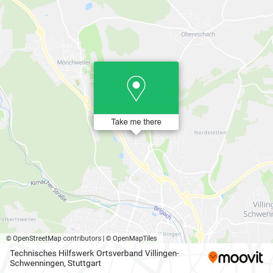 Technisches Hilfswerk Ortsverband Villingen-Schwenningen map