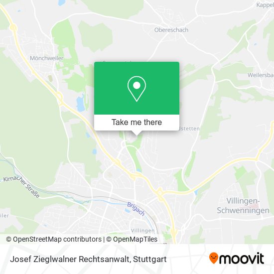 Карта Josef Zieglwalner Rechtsanwalt