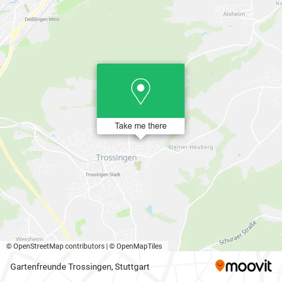Карта Gartenfreunde Trossingen