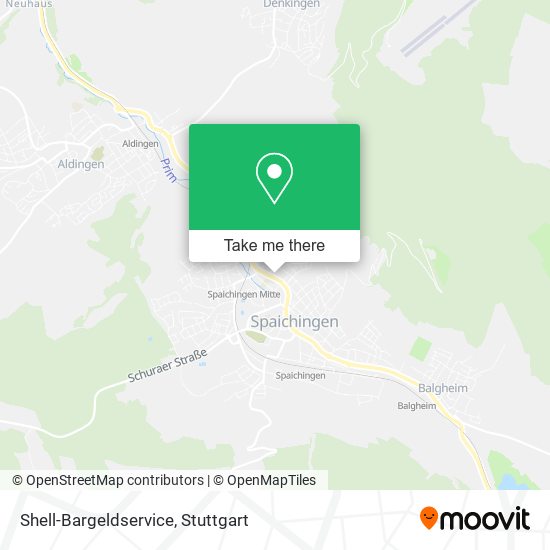 Shell-Bargeldservice map