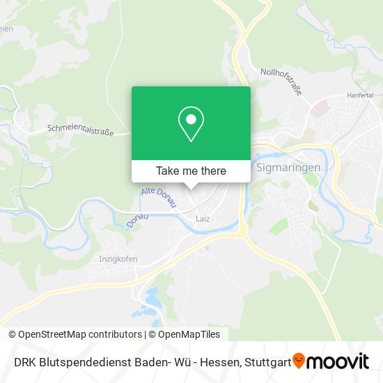 DRK Blutspendedienst Baden- Wü - Hessen map
