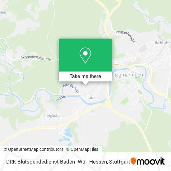 Карта DRK Blutspendedienst Baden- Wü - Hessen