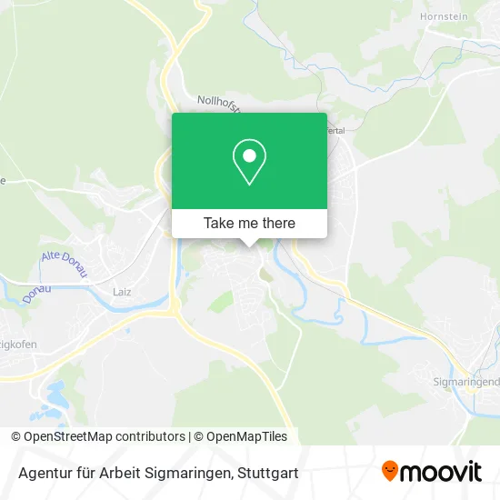 Карта Agentur für Arbeit Sigmaringen