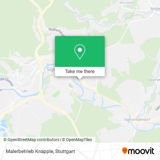 Malerbetrieb Knäpple map