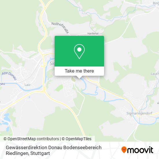 Gewässerdirektion Donau Bodenseebereich Riedlingen map