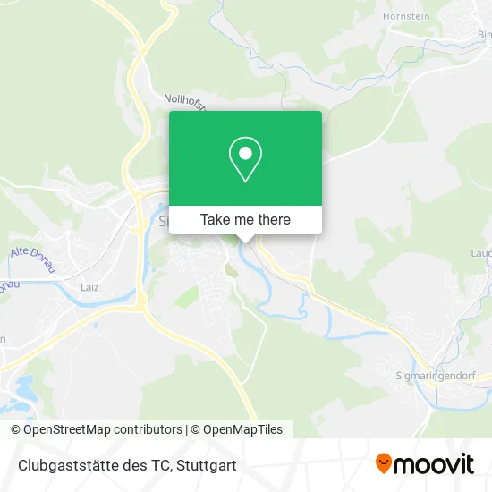 Clubgaststätte des TC map