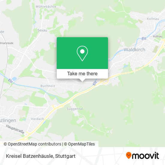 Kreisel Batzenhäusle map