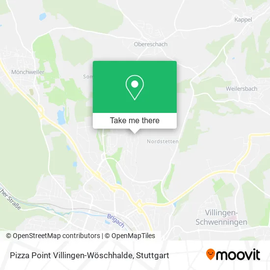 Карта Pizza Point Villingen-Wöschhalde