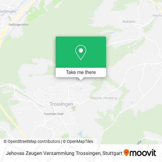 Карта Jehovas Zeugen Versammlung Trossingen