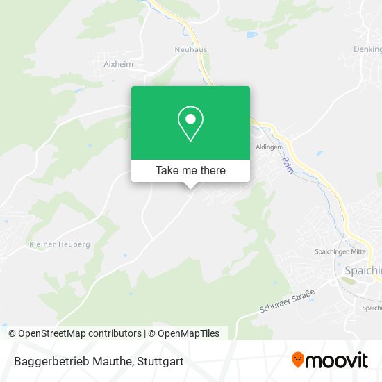 Baggerbetrieb Mauthe map