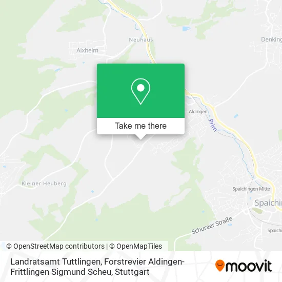 Карта Landratsamt Tuttlingen, Forstrevier Aldingen-Frittlingen Sigmund Scheu