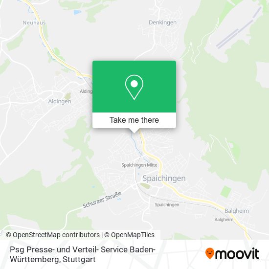 Psg Presse- und Verteil- Service Baden-Württemberg map