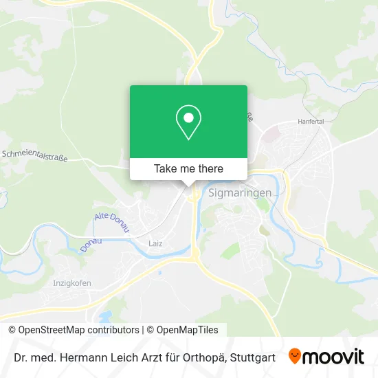 Карта Dr. med. Hermann Leich Arzt für Orthopä