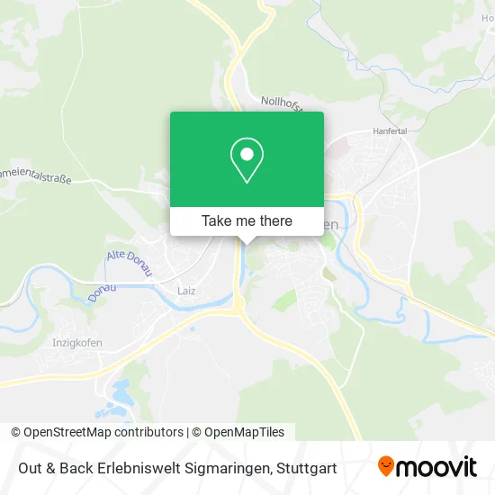 Карта Out & Back Erlebniswelt Sigmaringen