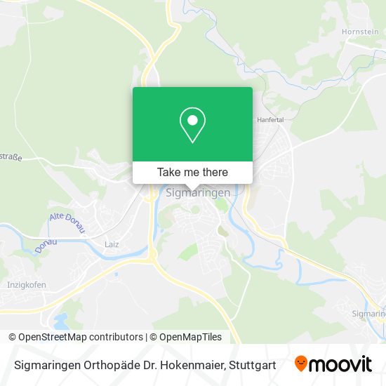 Карта Sigmaringen Orthopäde Dr. Hokenmaier