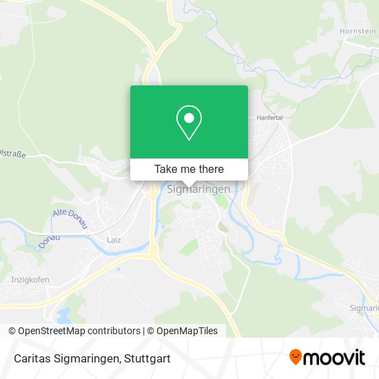 Caritas Sigmaringen map