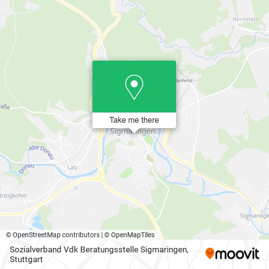 Sozialverband Vdk Beratungsstelle Sigmaringen map