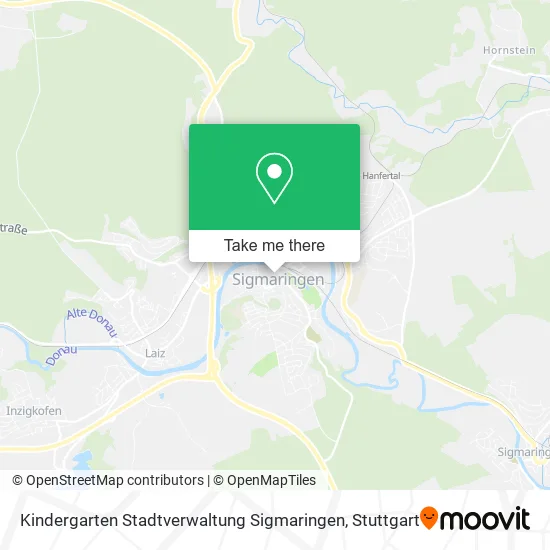 Карта Kindergarten Stadtverwaltung Sigmaringen