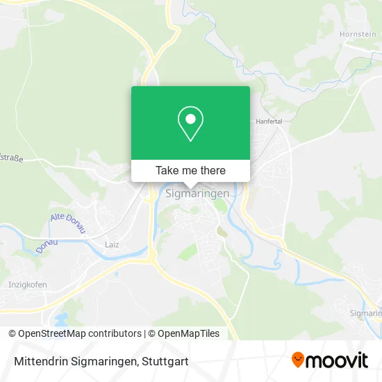 Карта Mittendrin Sigmaringen