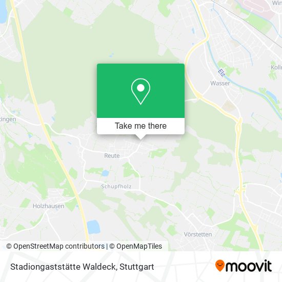 Stadiongaststätte Waldeck map