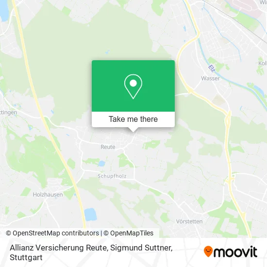 Карта Allianz Versicherung Reute, Sigmund Suttner