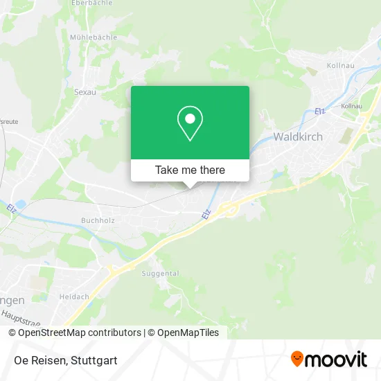 Карта Oe Reisen