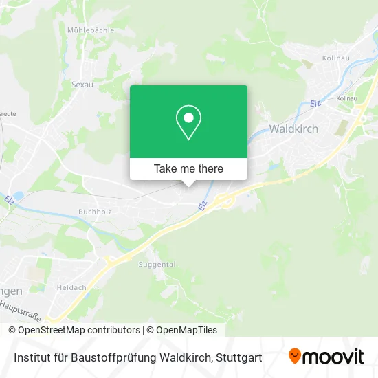 Карта Institut für Baustoffprüfung Waldkirch