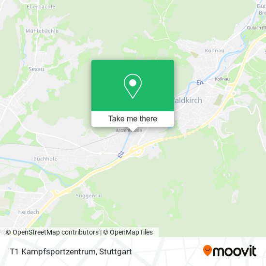 T1 Kampfsportzentrum map