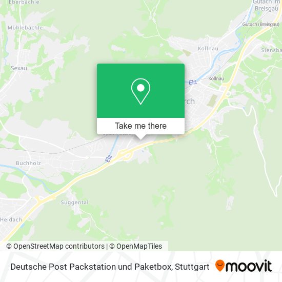 Deutsche Post Packstation und Paketbox map