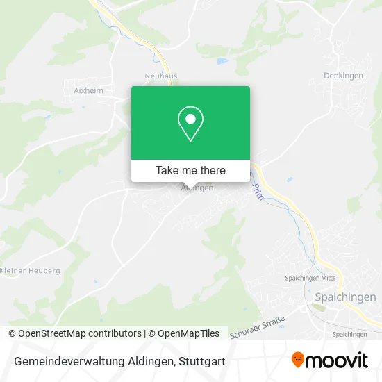 Карта Gemeindeverwaltung Aldingen