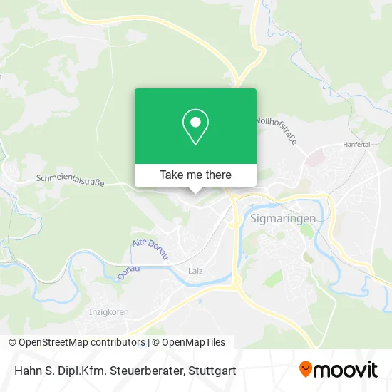 Карта Hahn S. Dipl.Kfm. Steuerberater