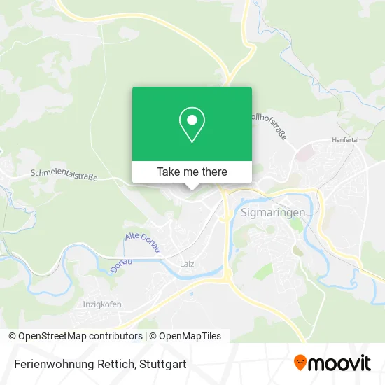 Карта Ferienwohnung Rettich