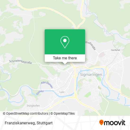 Franziskanerweg map