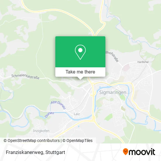 Карта Franziskanerweg