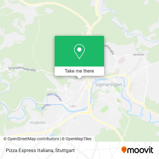Pizza Express Italiana map