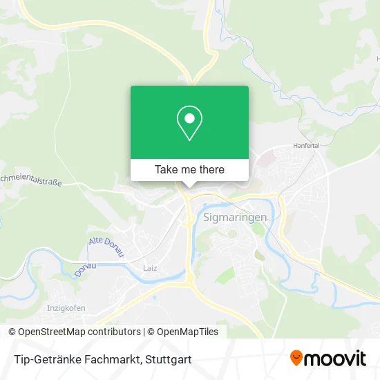 Карта Tip-Getränke Fachmarkt